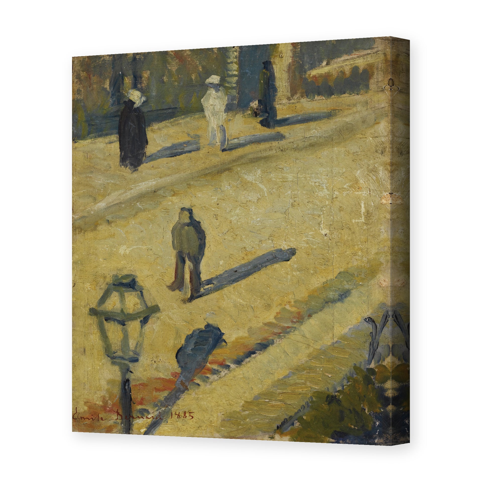 Vincent van Gogh's 'Scene De Rue' painting reproduced as a gallery-wrapped canvas print