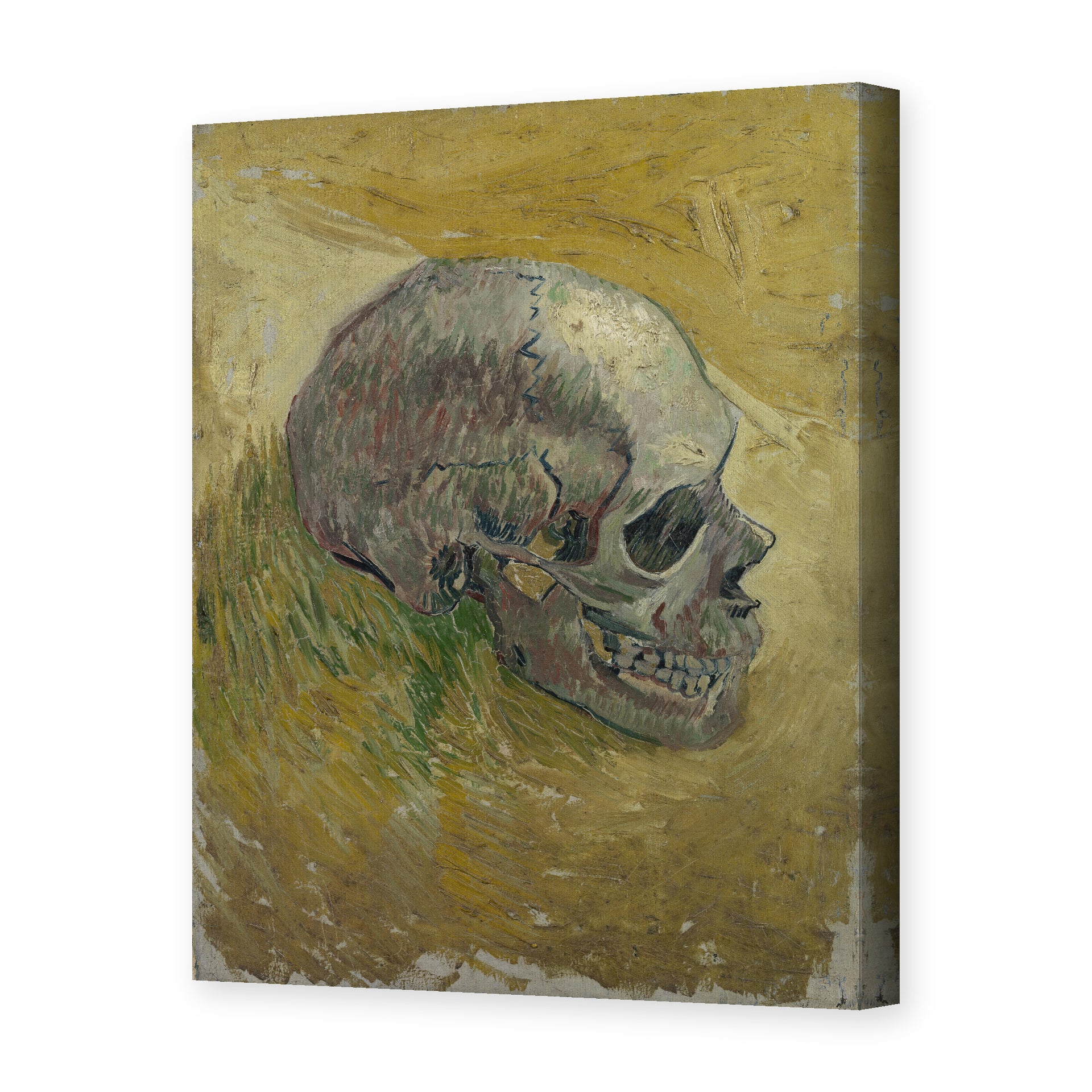 Vincent van Gogh's 'Skull' painting reproduced as a gallery-wrapped canvas print