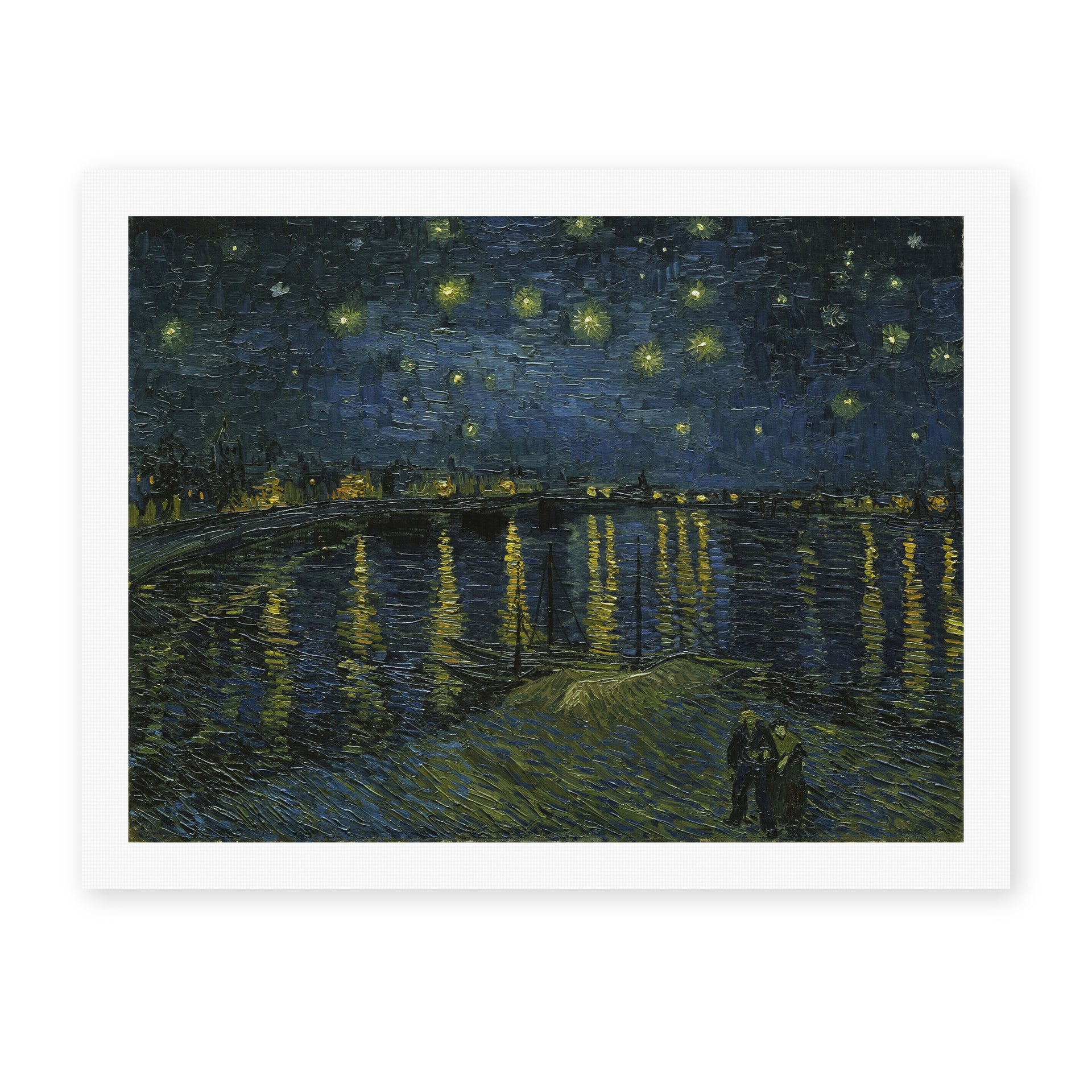 Vincent van Gogh's 'Starry Night' painting reproduced as a rolled canvas print