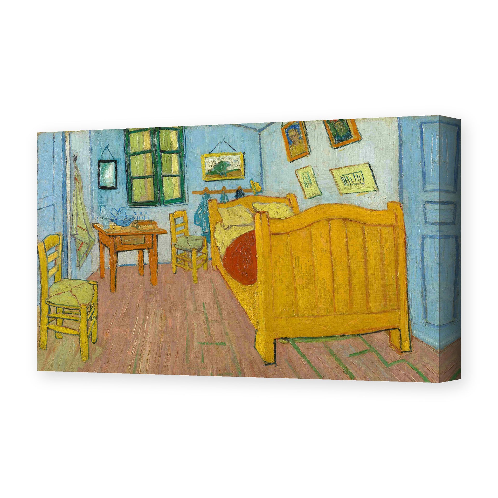 Vincent van Gogh's 'The Bedroom' painting reproduced as a gallery-wrapped canvas print