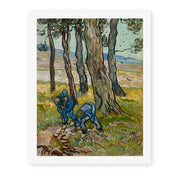 Vincent van Gogh's 'The Diggers' painting reproduced as a rolled canvas print