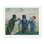Vincent van Gogh's 'The Drinkers' painting reproduced as a rolled canvas print