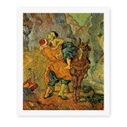 Vincent van Gogh's 'The Good Samaritan After Delacroix' painting reproduced as a rolled canvas print