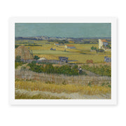 Vincent van Gogh's 'The Harvest' painting reproduced as a rolled canvas print