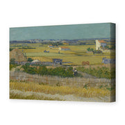 Vincent van Gogh's 'The Harvest' painting reproduced as a gallery-wrapped canvas print