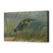 Vincent van Gogh's 'The Kingfisher' painting reproduced as a gallery-wrapped canvas print