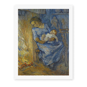 Vincent van Gogh's 'The Man is at Sea (after Demont-Breton)' painting reproduced as a rolled canvas print