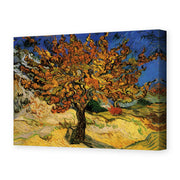 Vincent van Gogh's 'The Mulberry Tree' painting reproduced as a gallery-wrapped canvas print