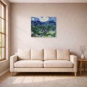 Vincent van Gogh - The Olive Trees - poster print lifestyle living room 1 unframed