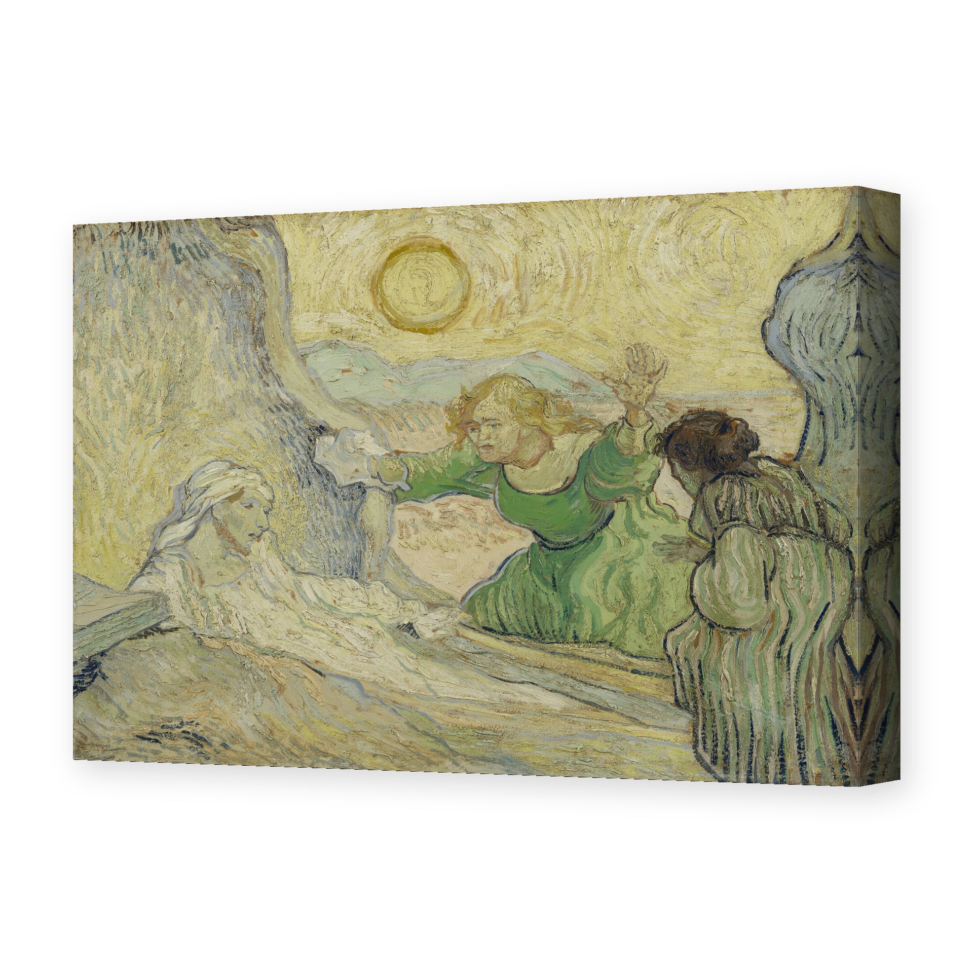 Vincent van Gogh's 'The Raising of Lazarus' painting reproduced as a gallery-wrapped canvas print