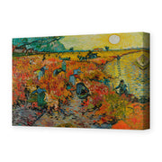 Vincent van Gogh's 'The Red Vineyards at Arles' painting reproduced as a gallery-wrapped canvas print