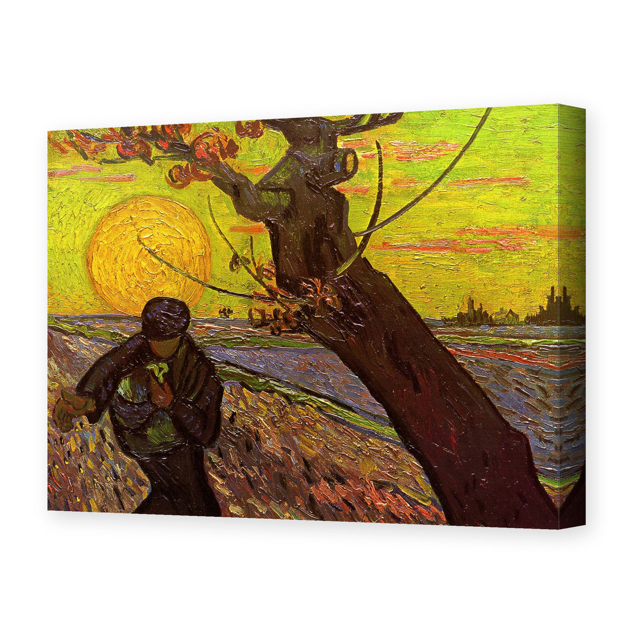 Vincent van Gogh's 'The Sower' painting reproduced as a gallery-wrapped canvas print
