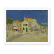 Vincent van Gogh's 'The Yellow House (the Street)' painting reproduced as a rolled canvas print