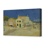 Vincent van Gogh's 'The Yellow House (the Street)' painting reproduced as a gallery-wrapped canvas print