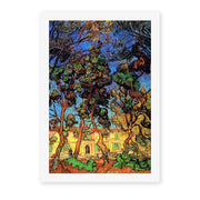 Vincent van Gogh's 'Trees in the Garden of Saint Paul Hospital' painting reproduced as a rolled canvas print