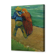 Vincent van Gogh's 'Two Lovers' painting reproduced as a gallery-wrapped canvas print