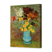 Vincent van Gogh's 'Vase with Daisies and Anemones' painting reproduced as a gallery-wrapped canvas print