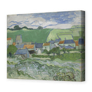 Vincent van Gogh's 'View of Auvers' painting reproduced as a gallery-wrapped canvas print
