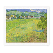 Vincent van Gogh's 'View of Vessenots Near Auvers' painting reproduced as a rolled canvas print