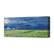 Vincent van Gogh's 'Wheatfield Under Thunderclouds' painting reproduced as a gallery-wrapped canvas print