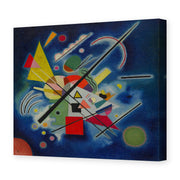 Wassily Kandinsky's 'Blue Painting' painting reproduced as a gallery-wrapped canvas print