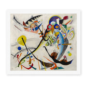 Wassily Kandinsky's 'Blue Segment' painting reproduced as a rolled canvas print