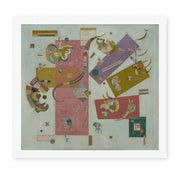 Wassily Kandinsky's 'Blue World' painting reproduced as a rolled canvas print