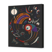 Wassily Kandinsky's 'Comets' painting reproduced as a gallery-wrapped canvas print