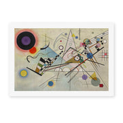 Wassily Kandinsky's 'Composition VIII' painting reproduced as a rolled canvas print