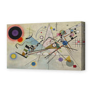 Wassily Kandinsky's 'Composition VIII' painting reproduced as a gallery-wrapped canvas print