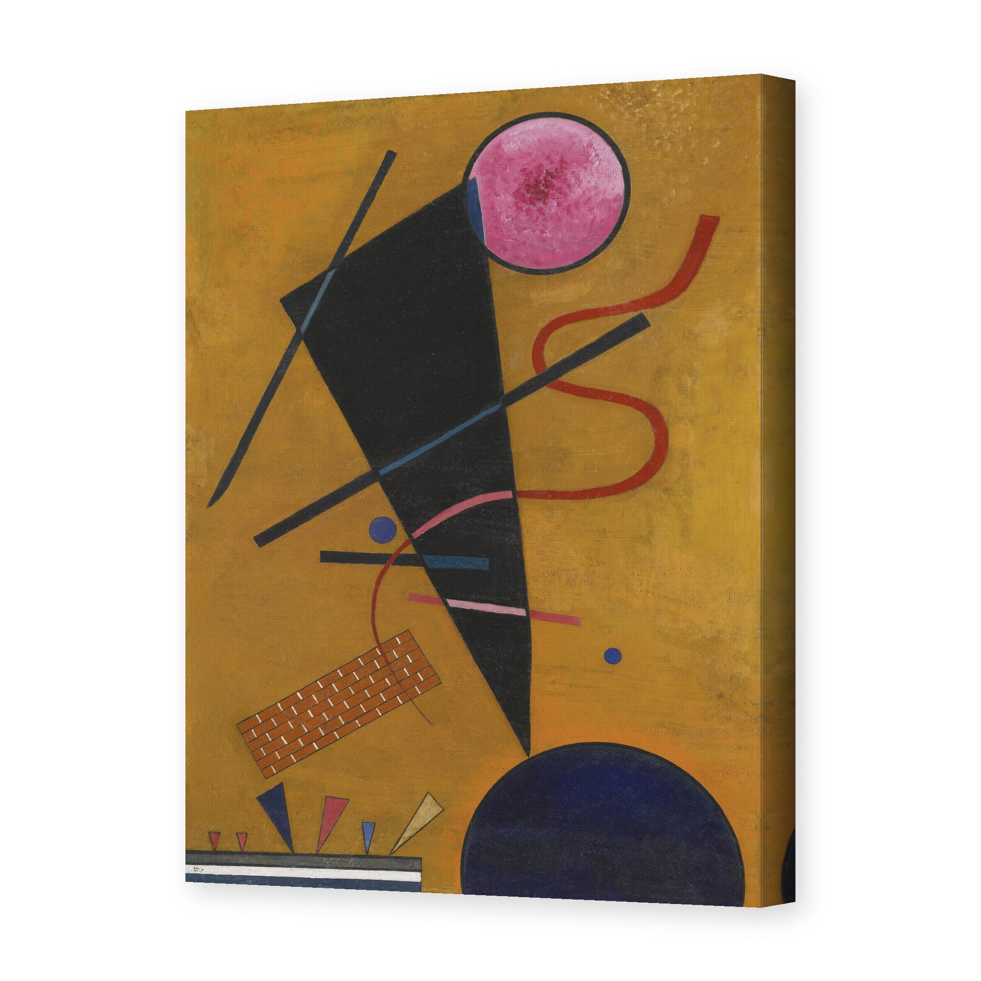 Wassily Kandinsky's 'Contact' painting reproduced as a gallery-wrapped canvas print