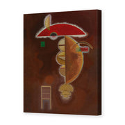 Wassily Kandinsky's 'Depressed' painting reproduced as a gallery-wrapped canvas print