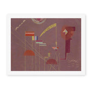 Wassily Kandinsky's 'Dicht' painting reproduced as a rolled canvas print