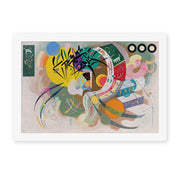 Wassily Kandinsky's 'Dominant Curve' painting reproduced as a rolled canvas print
