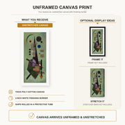 Wassily Kandinsky - Extended canvas print size comparison and framing display infographic
