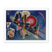 Wassily Kandinsky's 'Im Blau' painting reproduced as a rolled canvas print