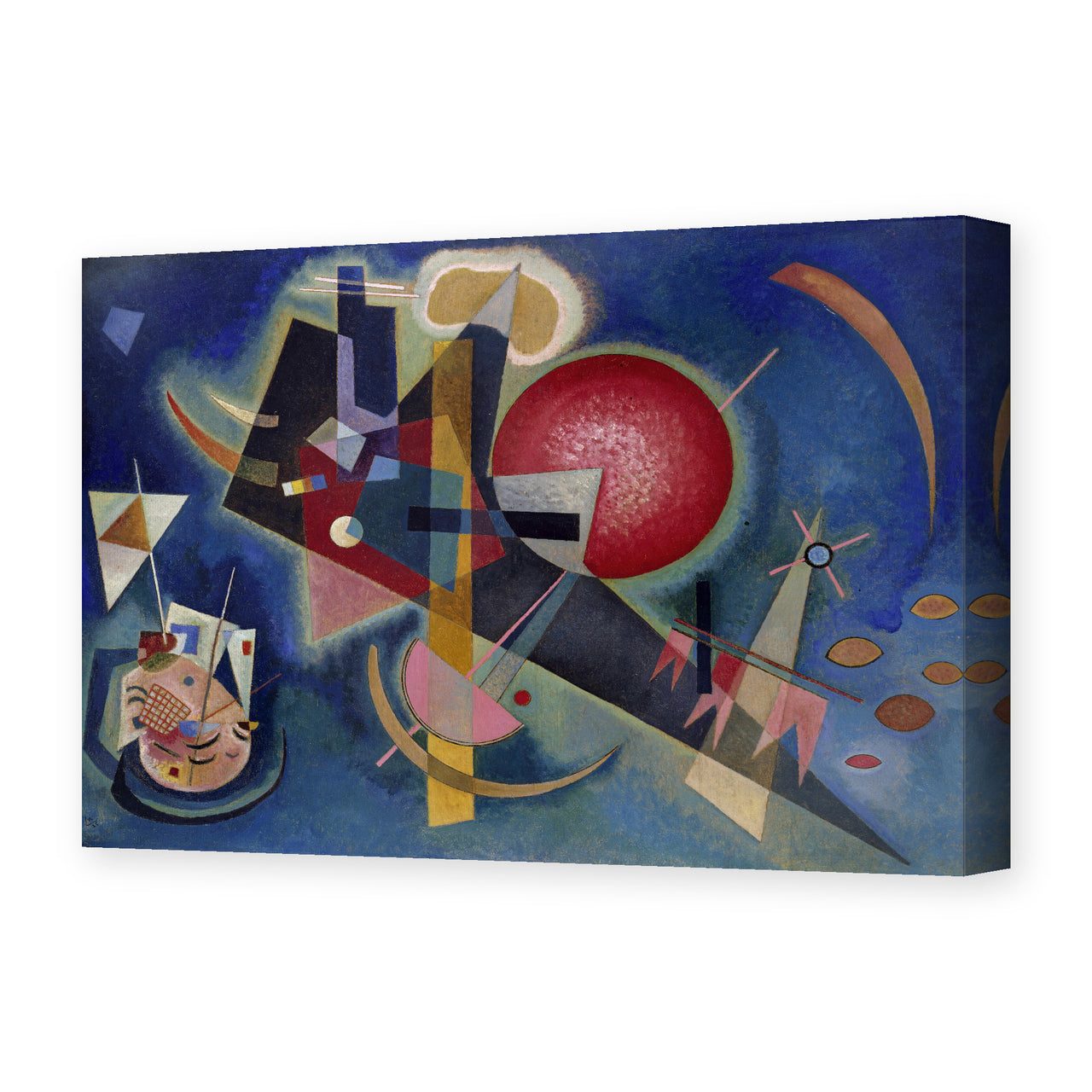 Wassily Kandinsky's 'Im Blau' painting reproduced as a gallery-wrapped canvas print