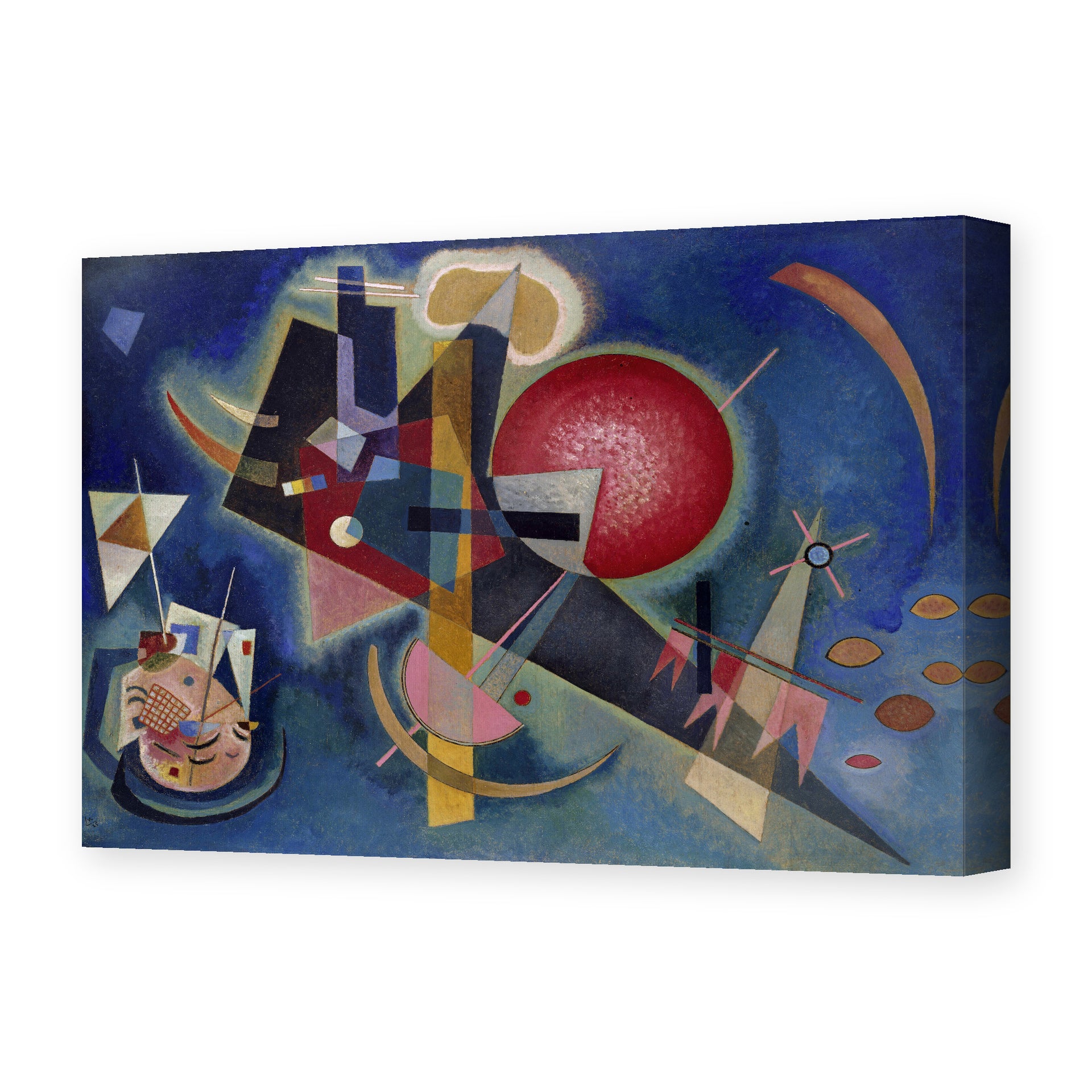 Wassily Kandinsky's 'Im Blau' painting reproduced as a gallery-wrapped canvas print