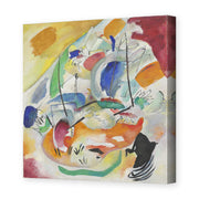 Wassily Kandinsky's 'Improvisation 31 (sea Battle)' painting reproduced as a gallery-wrapped canvas print