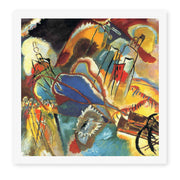 Wassily Kandinsky's 'Improvisation No. 30 (Cannons)' painting reproduced as a rolled canvas print