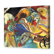 Wassily Kandinsky's 'Improvisation No. 30 (Cannons)' painting reproduced as a gallery-wrapped canvas print