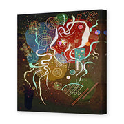 Wassily Kandinsky's 'Movement I' painting reproduced as a gallery-wrapped canvas print