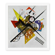 Wassily Kandinsky's 'On White II' painting reproduced as a rolled canvas print