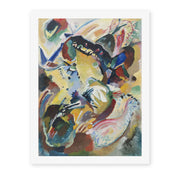 Wassily Kandinsky's 'Panel for Edwin R. Campbell No. 2' painting reproduced as a rolled canvas print