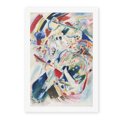 Wassily Kandinsky's 'Panel for Edwin R. Campbell No. 4' painting reproduced as a rolled canvas print
