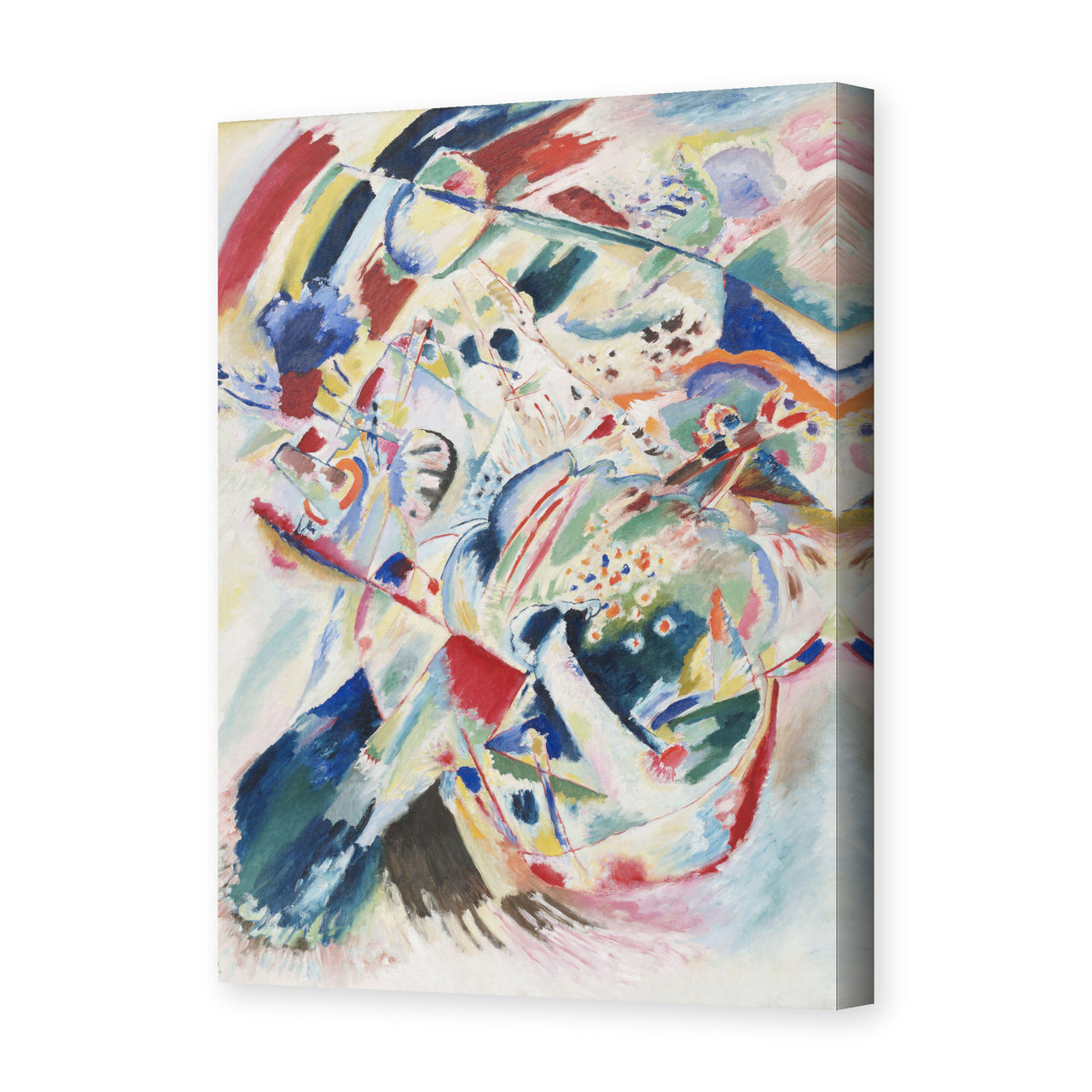 Wassily Kandinsky's 'Panel for Edwin R. Campbell No. 4' painting reproduced as a gallery-wrapped canvas print