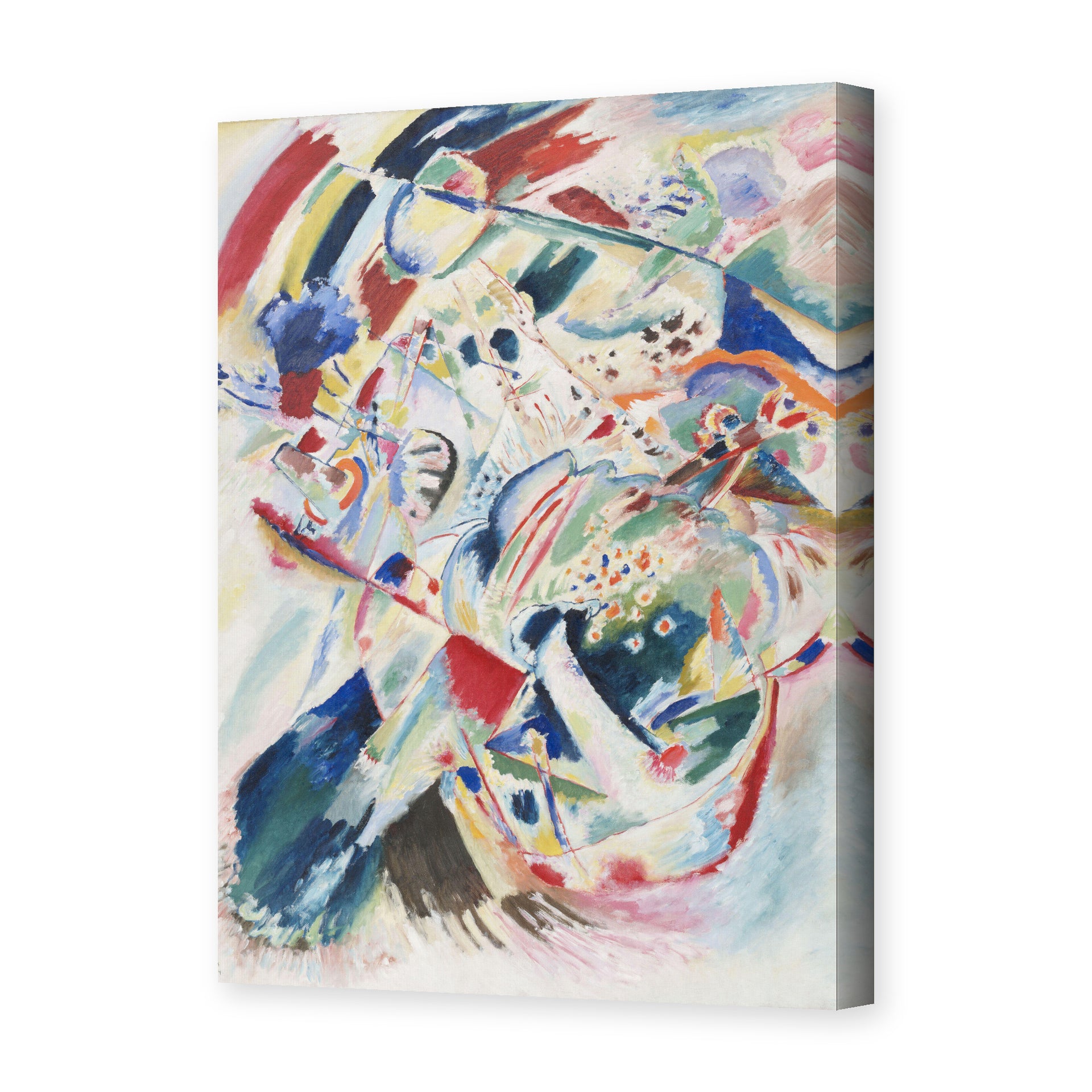 Wassily Kandinsky's 'Panel for Edwin R. Campbell No. 4' painting reproduced as a gallery-wrapped canvas print