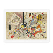Wassily Kandinsky's 'Sans Titre' painting reproduced as a rolled canvas print