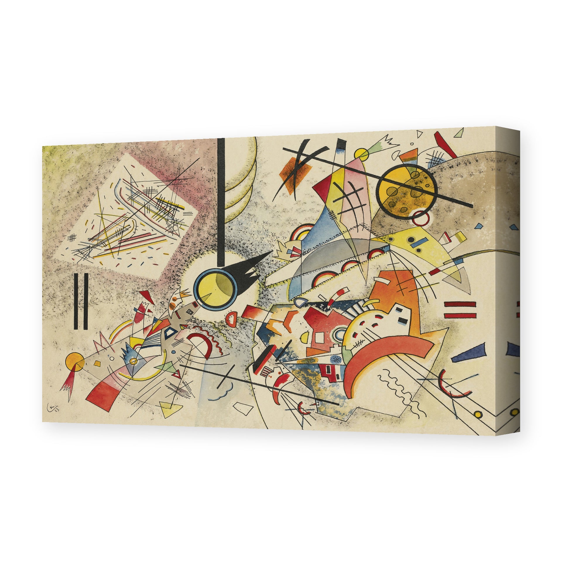 Wassily Kandinsky's 'Sans Titre' painting reproduced as a gallery-wrapped canvas print