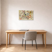 Gallery-wrapped canvas print of Wassily Kandinsky's Sans Titre displayed on a wall in an office